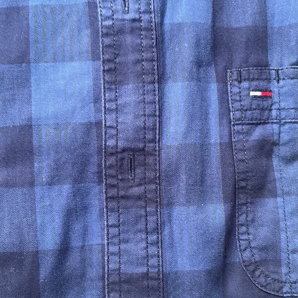 Tommy Hilfiger blue check casual shirt - Picture 6 of 15